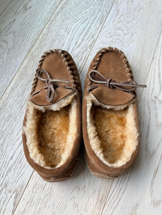 L.L. Bean Other - L.L. Bean Kids Brown Suede Moccasin Slippers